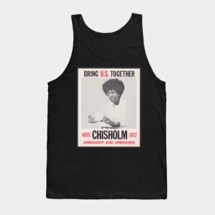 Shirley Chisholm presidential campaign poster, Black History, Black Woman Tank Top